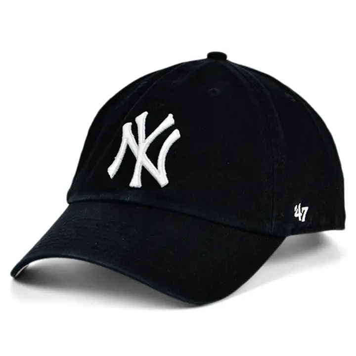NEW YORK YANKEES CASQUETTE DE BASEBALL MLB COULEUR UV 47 CLEAN UP NOIR/ROSE