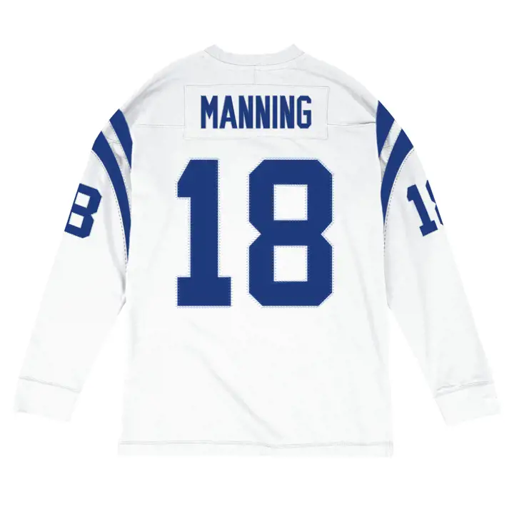 INDIANAPOLIS COLTS NFL Maillot à manches longues Nom et numéro  Manning bl