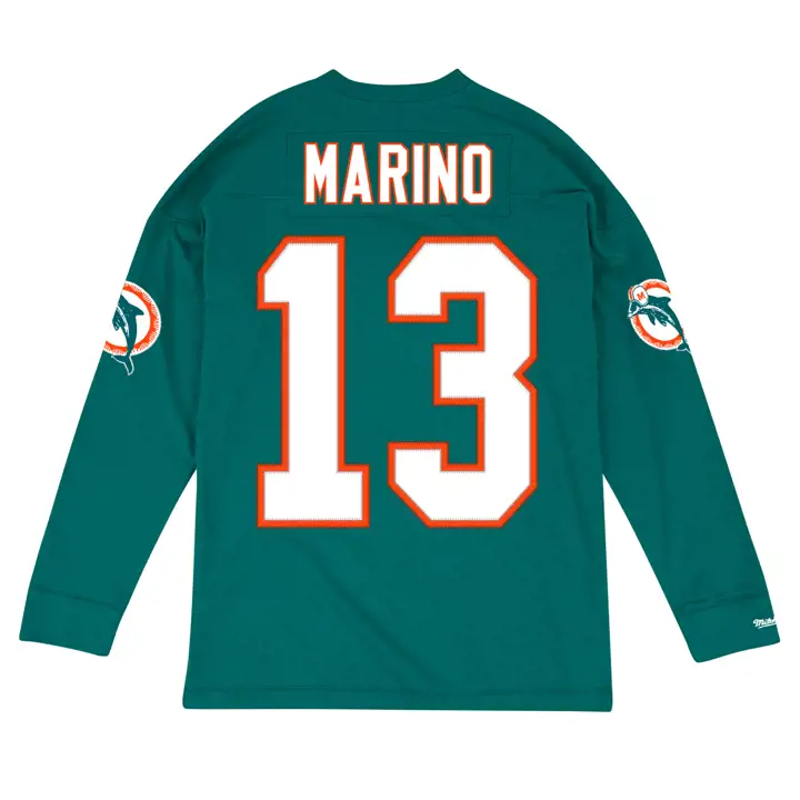MIAMI DOLPHINS NFL Nom et numéro Manches longues Marino aq