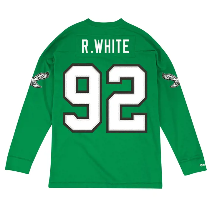 PHILADELPHIA EAGLES NFL Nom & Num Manches Longues Blanc vte