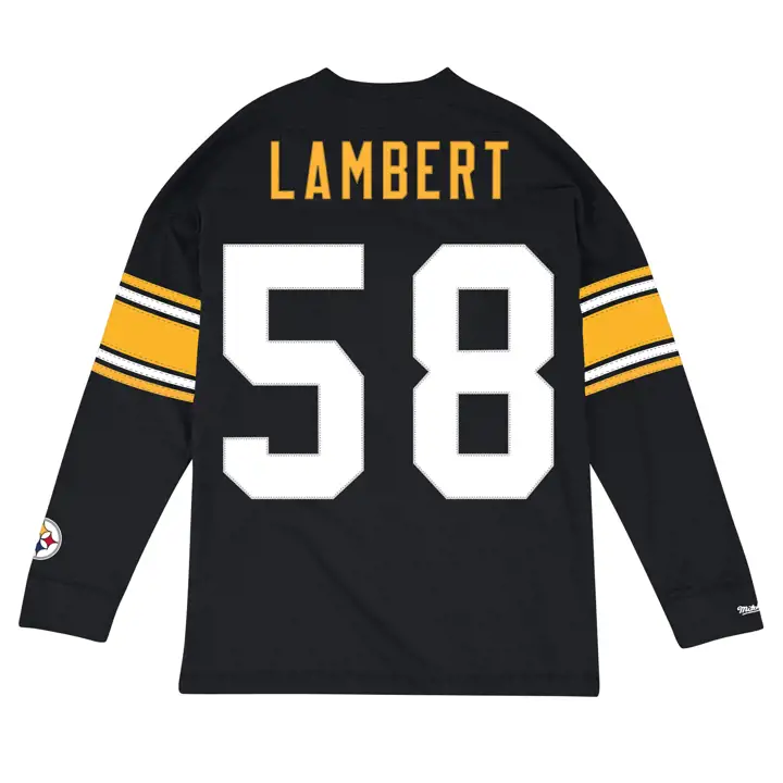 PITTSBURGH STEELERS NFL Nom et Numéro Manches Longues Lambert b
