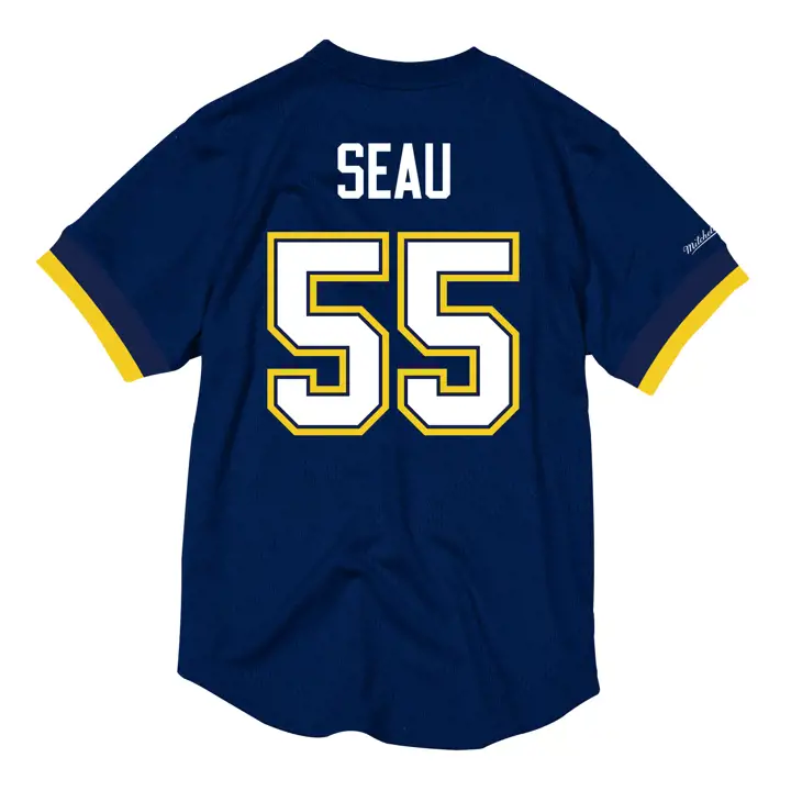 SAN DIEGO CHARGERS NFL Name & Number Mesh Crewneck  Seau Nav