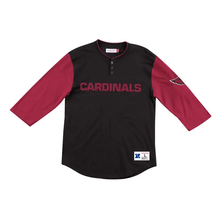 ARIZONA CARDINALS Joueur vedette NFL Henley noir/rouge