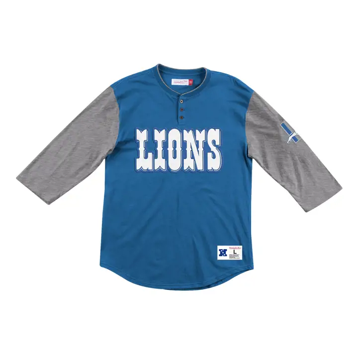 DETROIT LIONS Joueur Franchise NFL Henley Blue