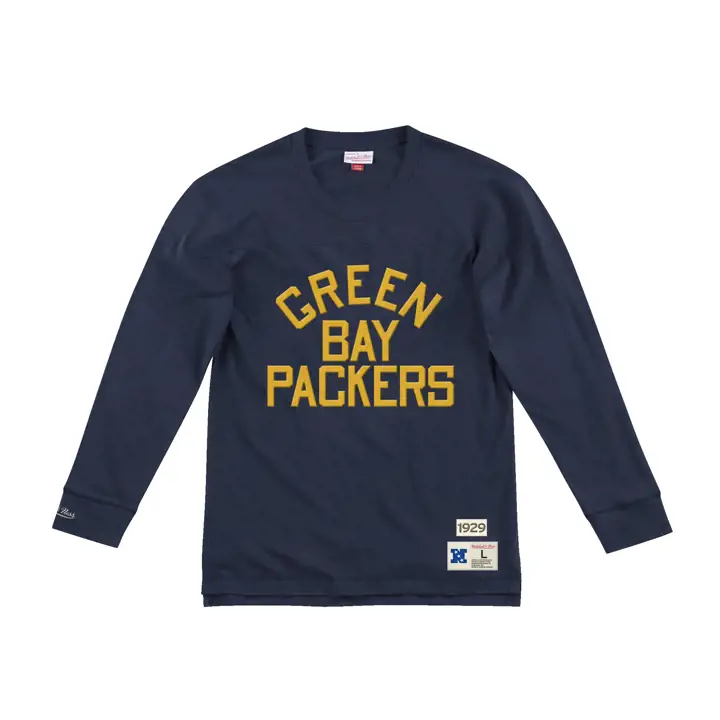 Haut à manches longues bleu marine inspiré des Packers de Green Bay (NFL)