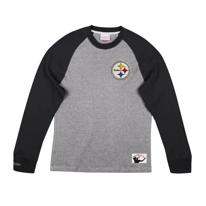 PITTSBURGH STEELERS NFL Play By Play Manches longues thermiques gris