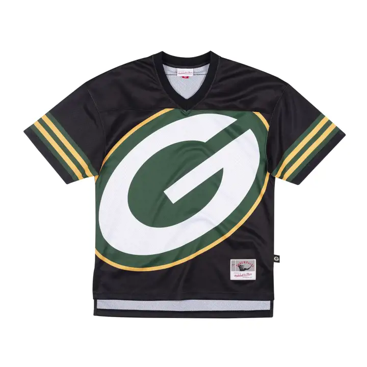 GREEN BAY PACKERS NFL Maillot Large Visage noir