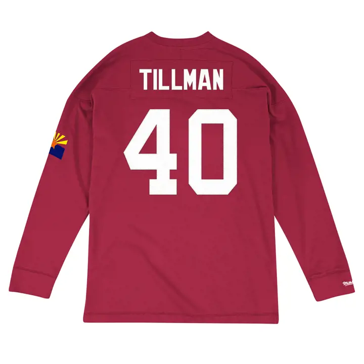ARIZONA CARDINALS Maillot NFL Nom et Numéro Manches Longues Tillman Rouge
