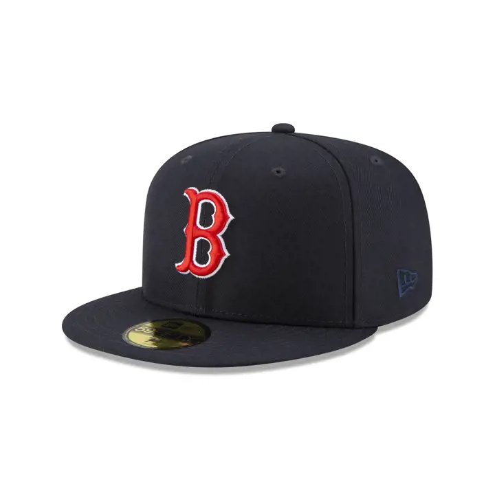 Casquette 59FIFTY MLB Boston Red Sox 100e Anniversaire bleu marine