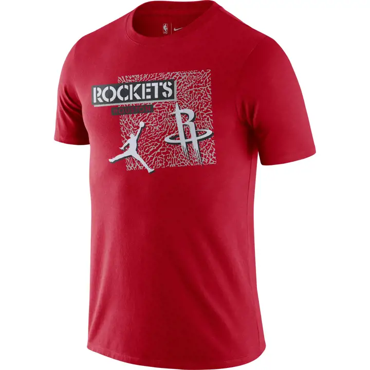 T-shirt HOUSTON ROCKETS NBA à imprimé éléphant 21 ROUGE