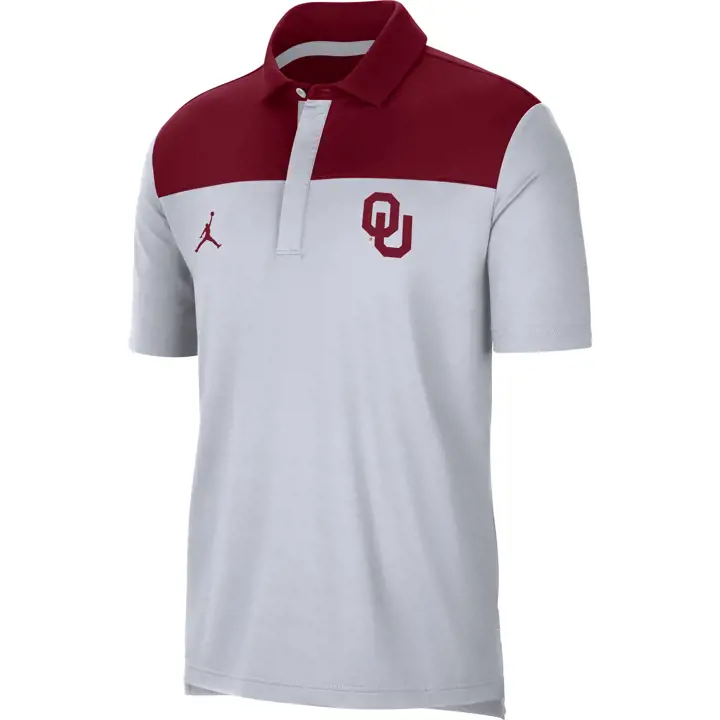OKLAHOMA SOONERS NCAA Polo Jordan Sideline 21 BLA/CRIM