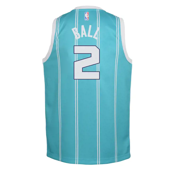 Maillot NBA Youth Icon Swingman Charlotte Hornets Ball sarcelle
