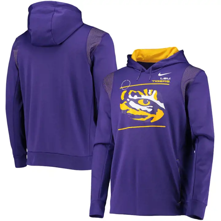 Sweat à capuche L.S.U. NCAA Therma Sideline 21 PUR
