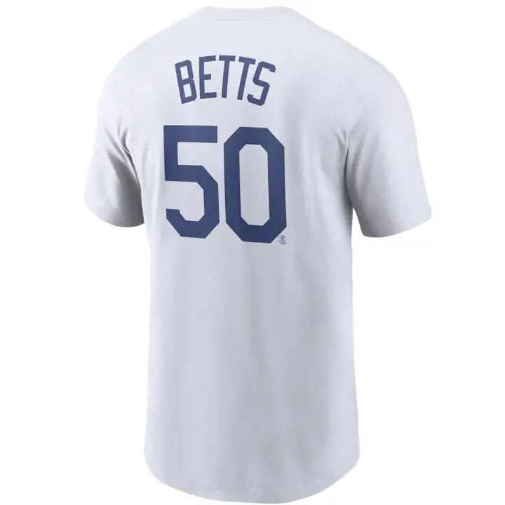 T-shirt DODGERS MLB Nike N&N Joueur Mookie Betts blanc