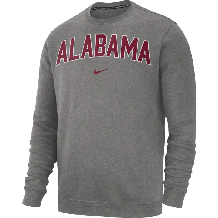 Sweat-shirt ras du cou officiel NCAA ALABAMA CRIMSON TIDE GRIS