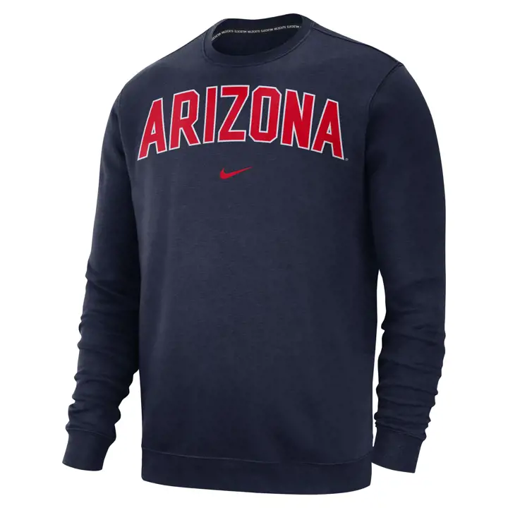 ARIZONA WILDCATS NCAA Club Sweat-shirt Ras du Cou BLEU MARINE