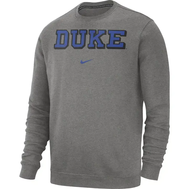 DUKE BLUE DEVILS NCAA Club Crew Sweatshirt GRIS