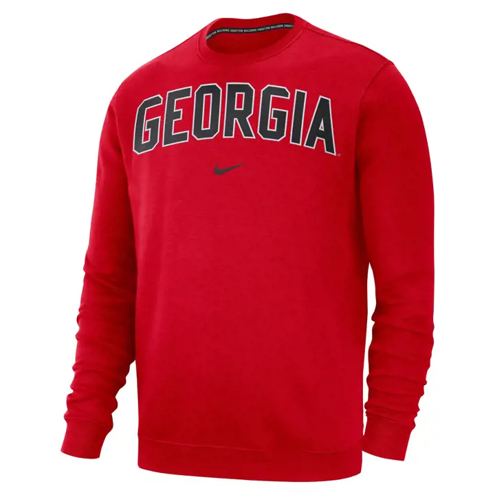Sweat-shirt ras du cou GEORGIA BULLDOGS NCAA Club ROUGE