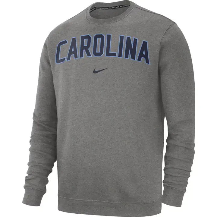 Sweat-shirt ras du cou de l'équipe NORTH CAROLINA TAR HEELS NCAA GRIS