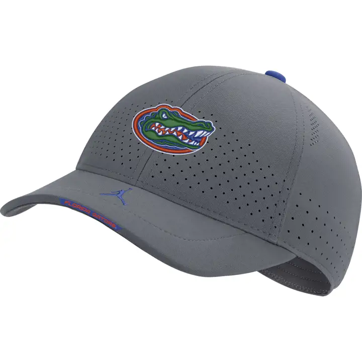 Casquette réglable Jordan Aero L91 SDLN 21 des Florida Gators de la NCAA, couleur gris