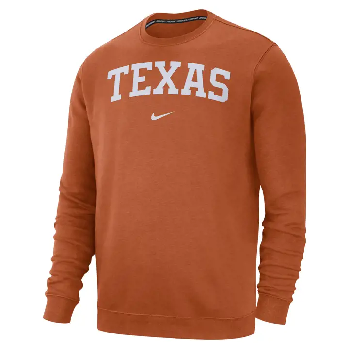 TEXAS LONGHORNS NCAA Club Sweat-shirt Ras du Cou ORG