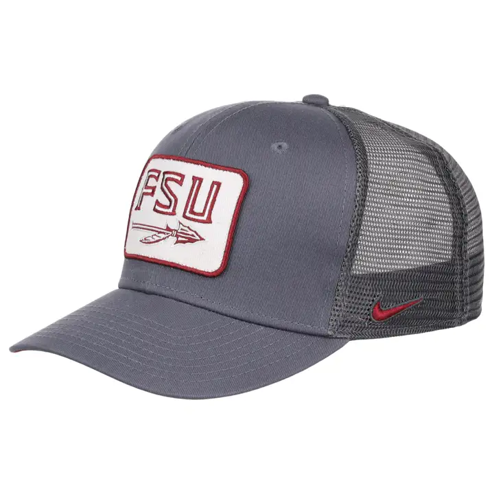Florida State Seminoles NCAA NK Patch Trucker gris foncé