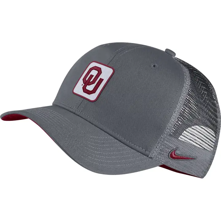 Casquette de camionneur Oklahoma Sooners NCAA NK Patch gris foncé