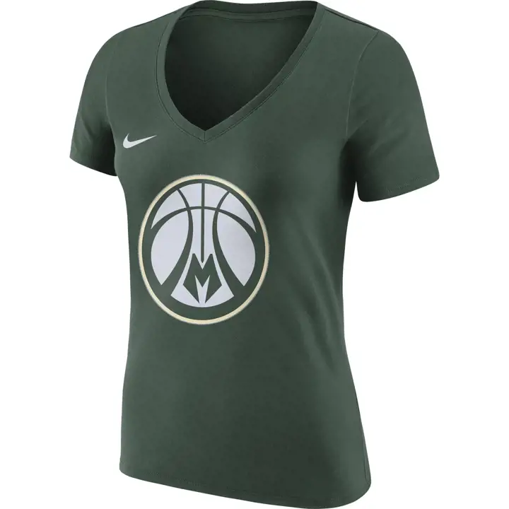 T-shirt Dri-Fit Logo NBA Femme MILWAUKEE BUCKS 21 vert
