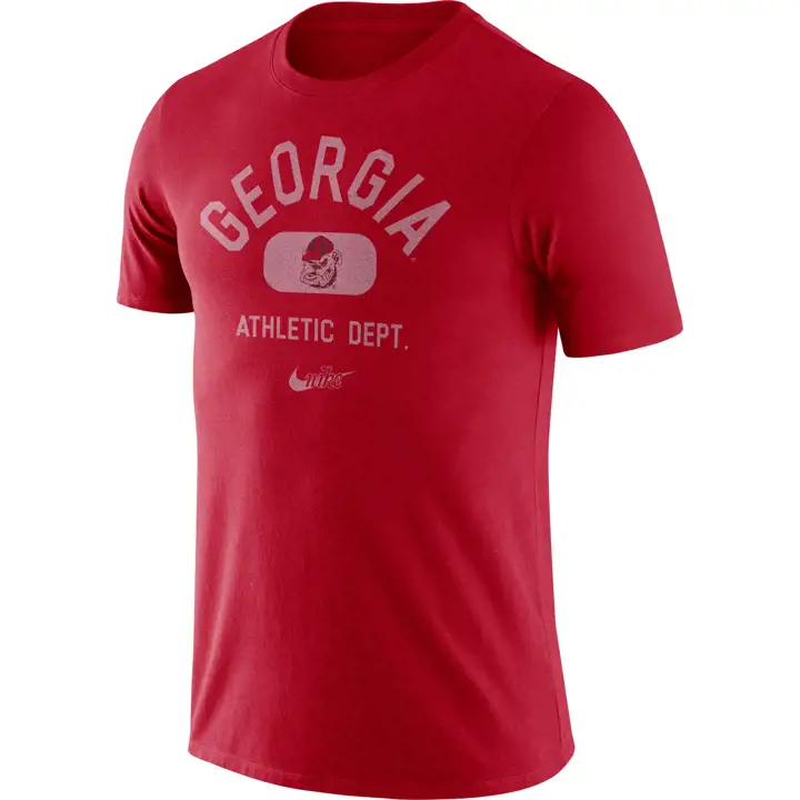 T-shirt triblend Old School Arch GEORGIA BULLDOGS NCAA ROUGE