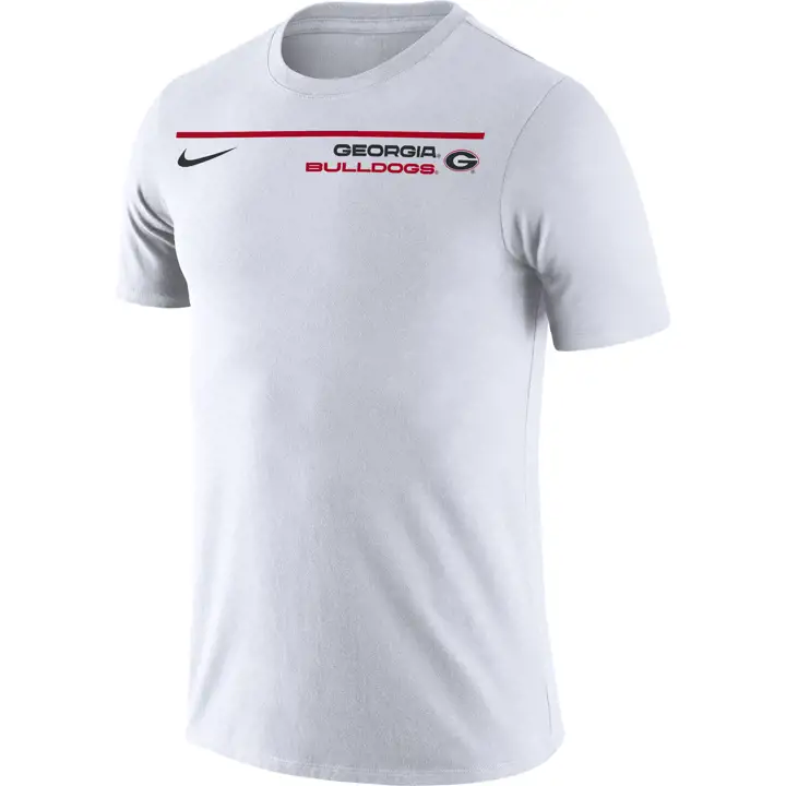 T-shirt Wordmark icône NCAA GEORGIA BULLDOGS 21 BLANC