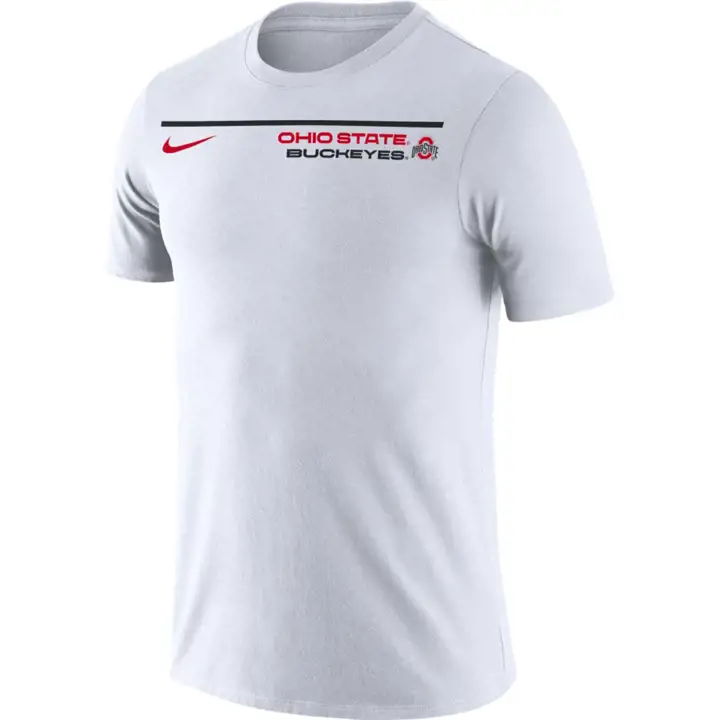 T-shirt OHIO STATE BUCKEYES NCAA Icon Wordmark 21 BLANC