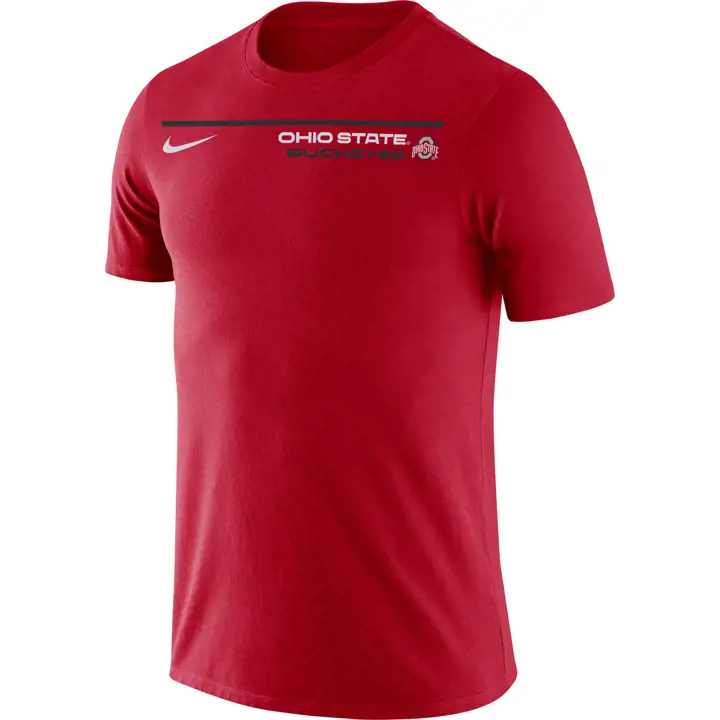 T-shirt OHIO STATE BUCKEYES NCAA Icon Wordmark 21 ROUGE