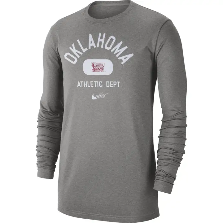 T-Shirt texturé manches longues NCAA OKLAHOMA SOONERS 21 GRY