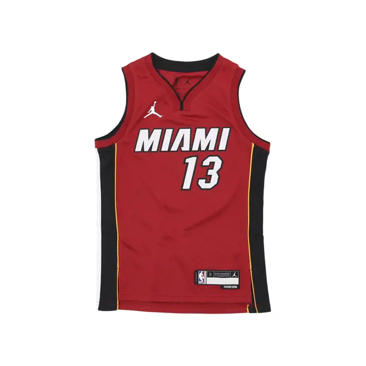 Maillot NBA Youth Statement Swingman 2 Adebayo rouge des Miami Heat
