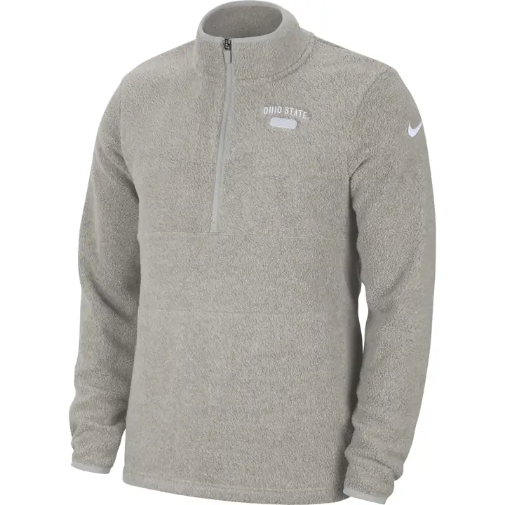 Ohio State Buckeyes NCAA Polaire Femme 1/2 Zip 21 GRIS