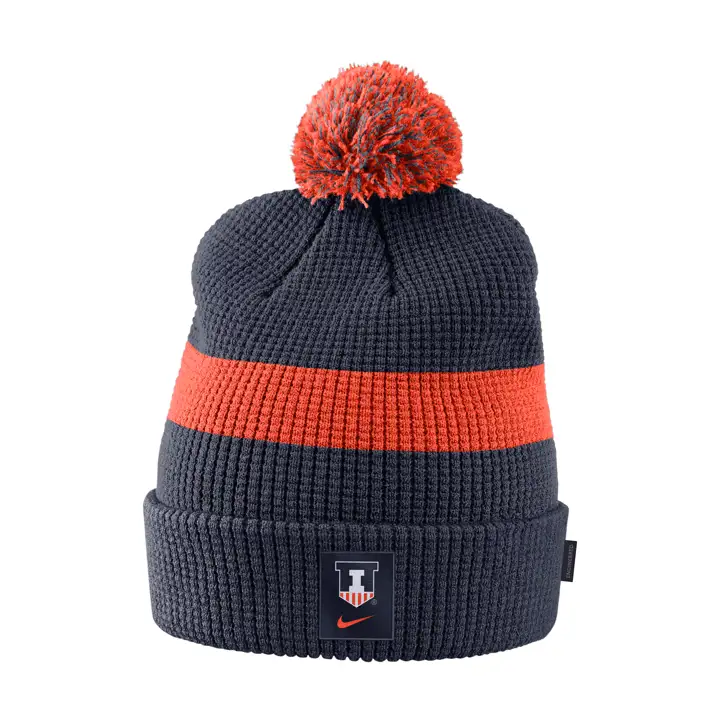 Bonnet à pompon Illinois Fighting Illini NCAA NK SDLN 21 marine