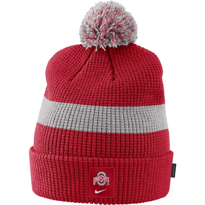 Bonnet à pompon Ohio State Buckeyes NCAA NK SDLN 21 rouge