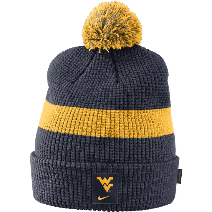 West Virginia Mountaineers NCAA Bonnet pompon SDLN 21 marine