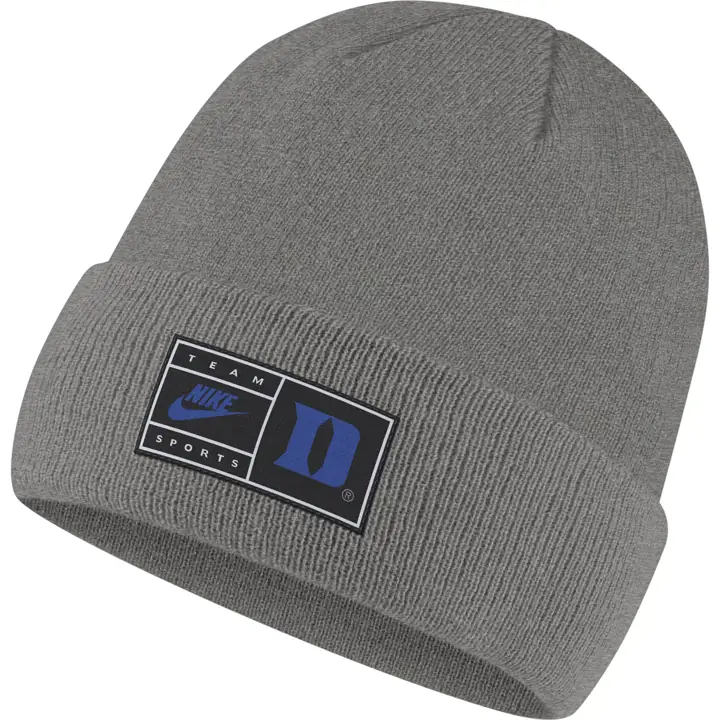 Bonnet à revers Duke Blue Devils NCAA NK avec écusson gris