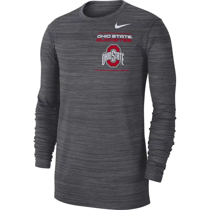 T-Shirt OHIO STATE BUCKEYES NCAA Velocity manches longues 21 blk