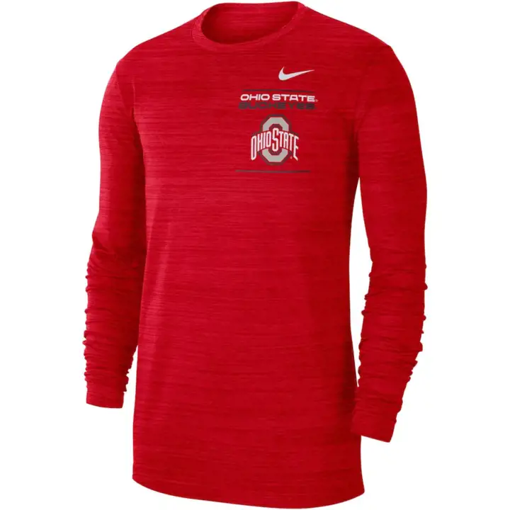 T-shirt manches longues NCAA Velocity OHIO STATE BUCKEYES 21 Rouge