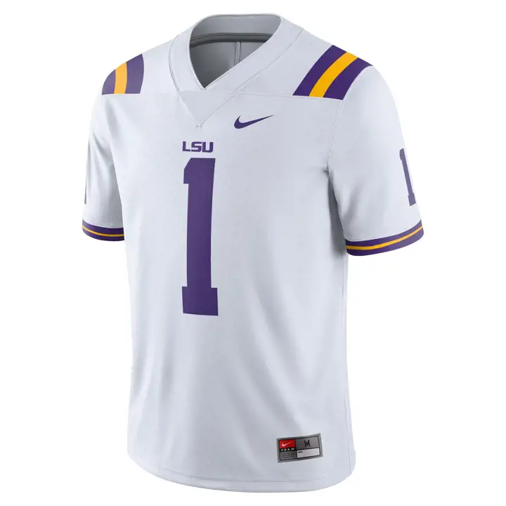 Maillot de football américain L.S.U. NCAA (réplique) blanc