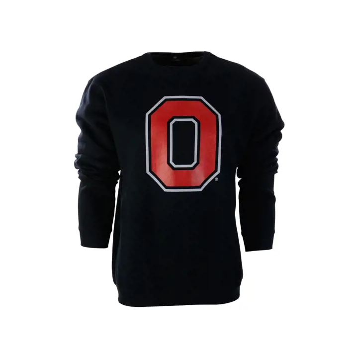 Sweat-shirt ras du cou de qualité supérieure Ohio State Buckeyes NCAA Block O Noir