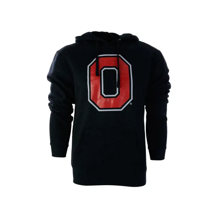Chandail à capuchon de qualité supérieure Ohio State Buckeyes NCAA Block O – Noir