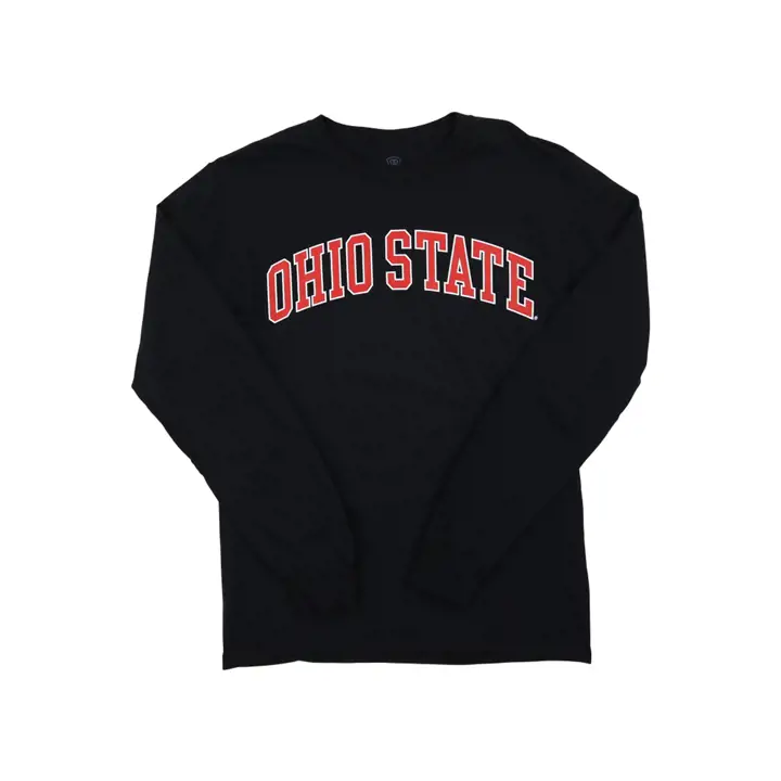 T-shirt manches longues NCAA Arch Ohio State Buckeyes noir