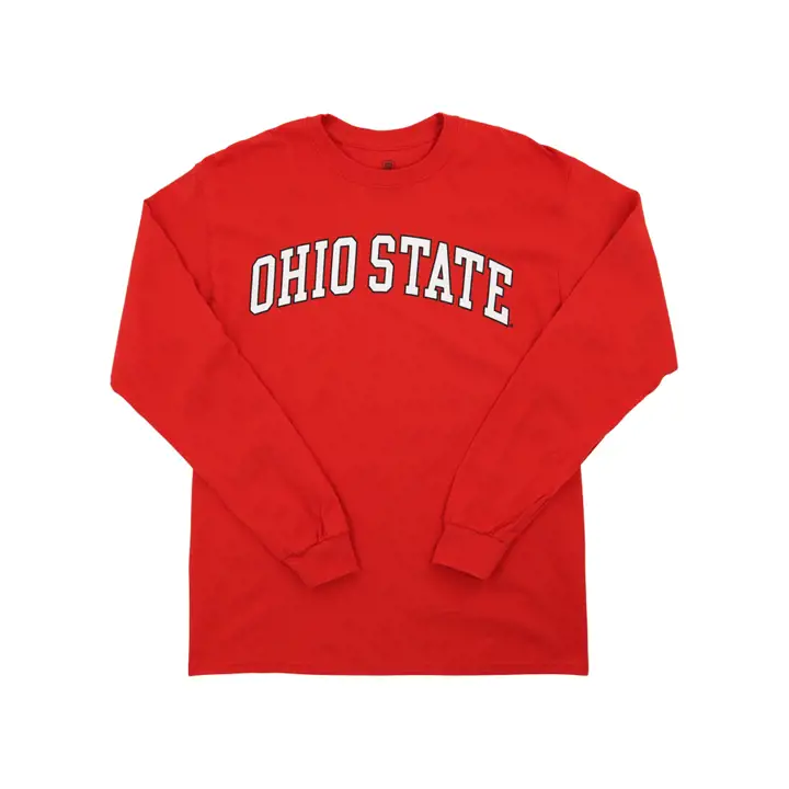 T-shirt à manches longues Ohio State Buckeyes NCAA Arch ROUGE