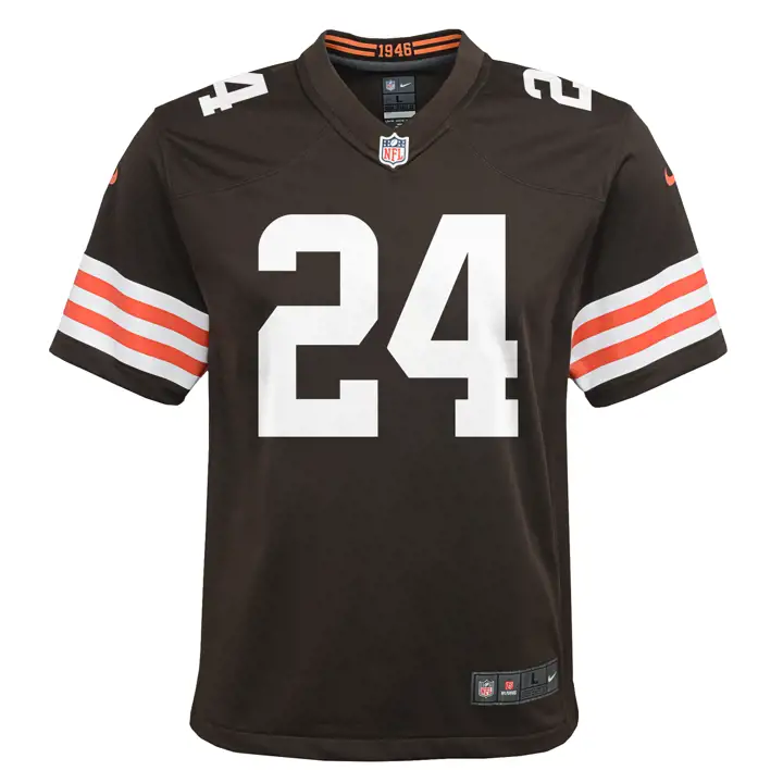 Maillot de match NFL Cleveland Browns pour jeune - Nick Chubb - Marron