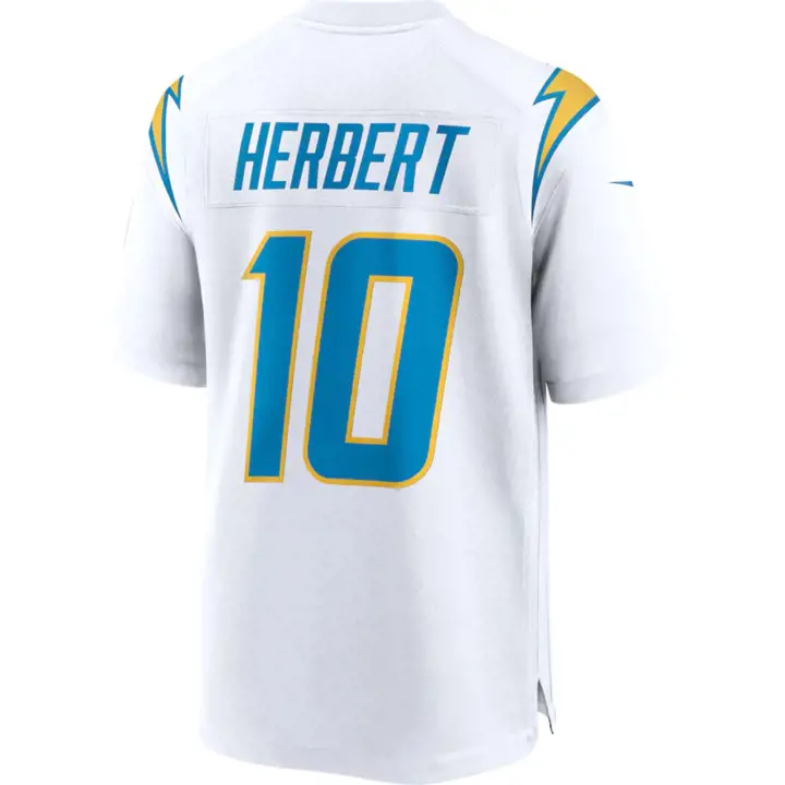 Los Angeles Chargers NFL Maillot de match jeune Justin Herbert bl