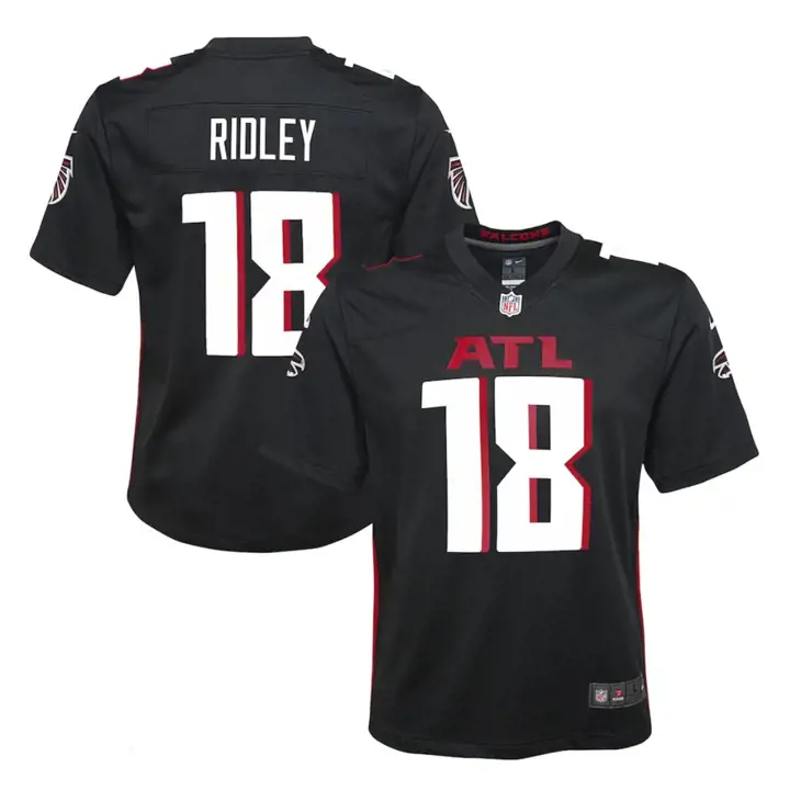 Maillot de jeu NFL Enfant Atlanta Falcons Calvin Ridley noir
