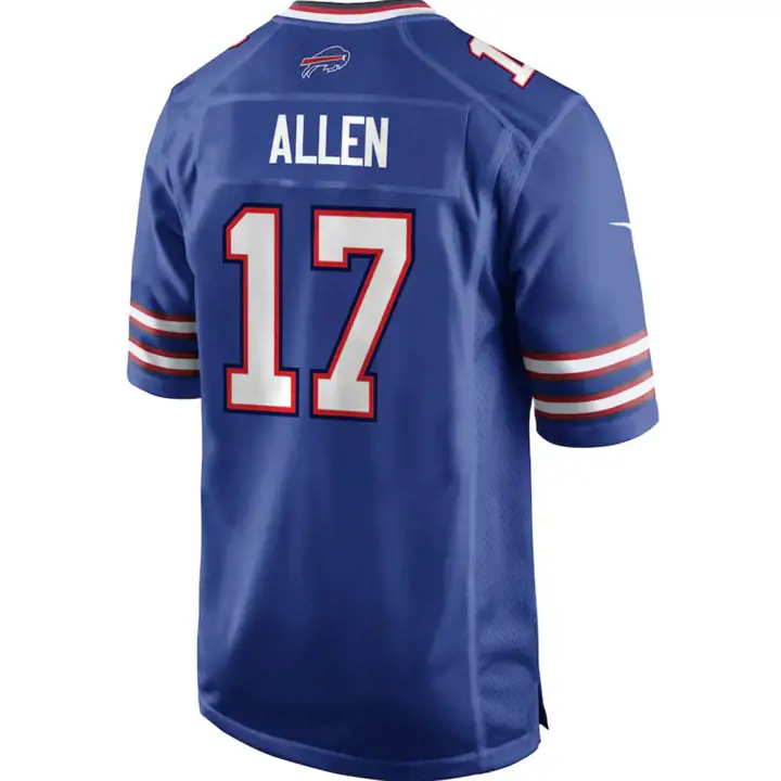 Maillot de match NFL pour enfant Buffalo Bills Josh Allen bleu